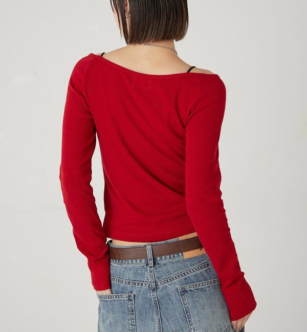  「アイレットオフショルトップス」|Tシャツ・カットソー|