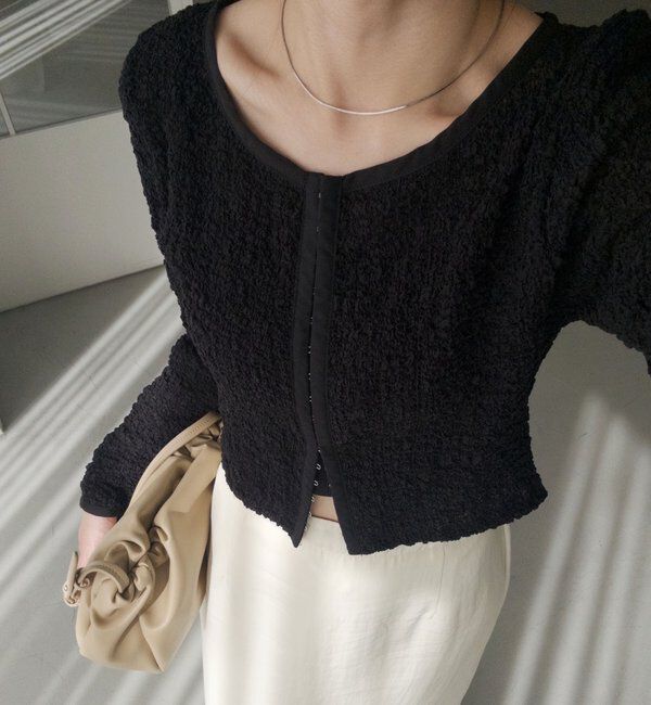  「【mana企画】シャーリングホックブラウス」|シャツ・ブラウス|