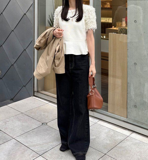  「フリンジペプラムニット」|ニット・セーター|