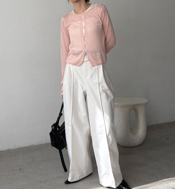  「タンクSETアームラインカーディガン」|カーディガン|