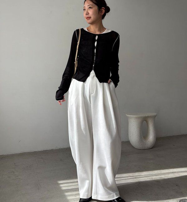  「タンクSETアームラインカーディガン」|カーディガン|