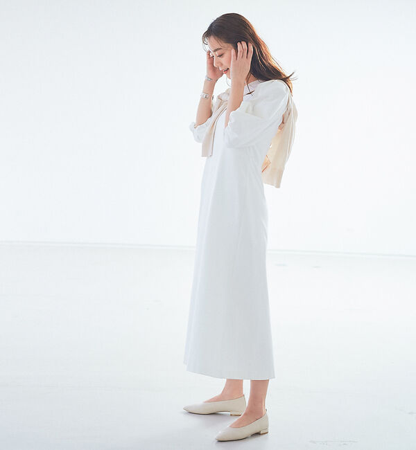 Rouge vif「ボリュームスリーブシェルタリングワンピース」|ワンピース|