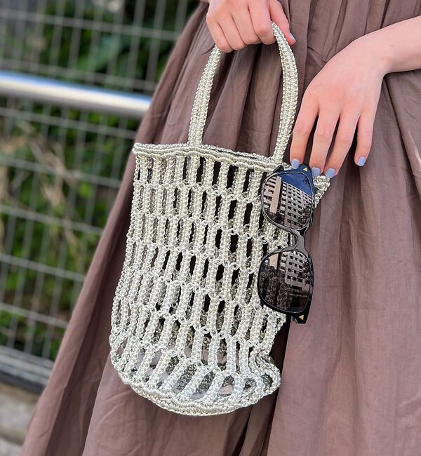 Rouge vif「【The Bagmati/ザ バグマティ】メタリックネットバッグ」|ショルダー・メッセンジャー|その他