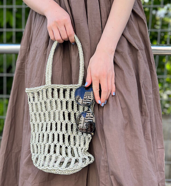 Rouge vif「【The Bagmati/ザ バグマティ】メタリックネットバッグ」|ショルダー・メッセンジャー|