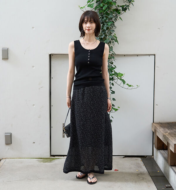 Rouge vif「ストレッチサッカープリントスカート」|スカート|