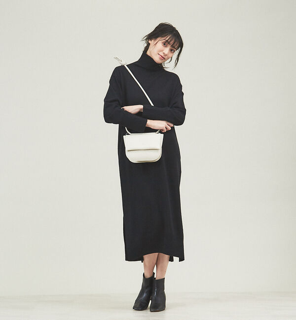 qualite「タートルネックニットワンピース」|ワンピース|