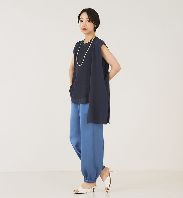 qualite「ヴィンテージサテンドローパンツ」|その他|