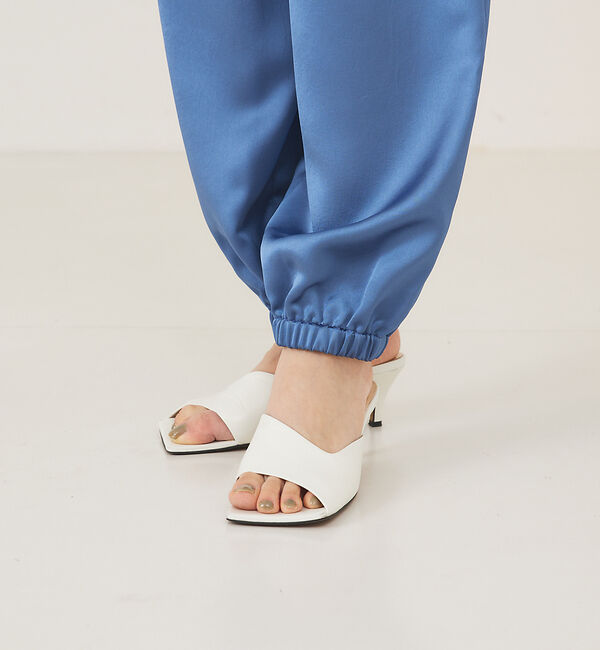 qualite「ヴィンテージサテンドローパンツ」|その他|