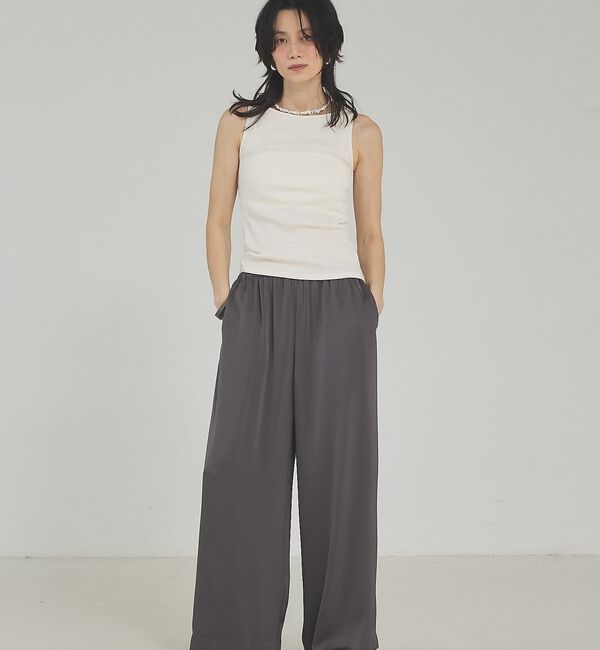 qualite「【接触冷感＆吸水速乾】クールサテンパンツ/セットアップ対応」|その他|