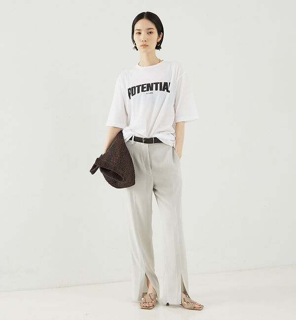 The Store by C' 「【COCUCA】フロント スリットパンツ」|スラックス|