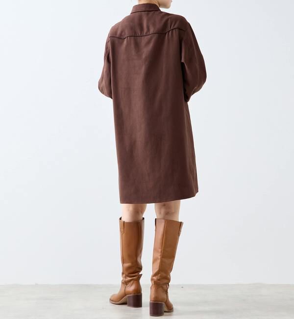 A_「【A_/エース】スウェード調ワンピース」|ワンピース|