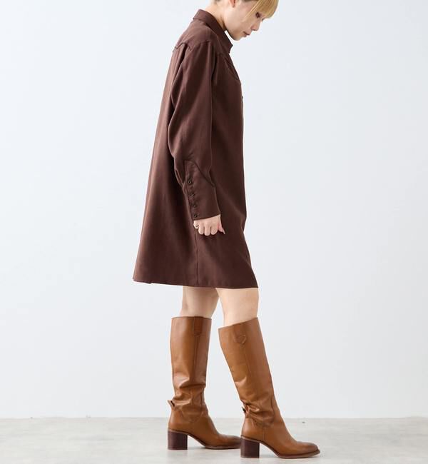 A_「【A_/エース】スウェード調ワンピース」|ワンピース|