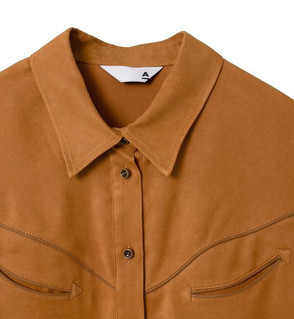 A_「【A_/エース】スウェード調ワンピース」|ワンピース|