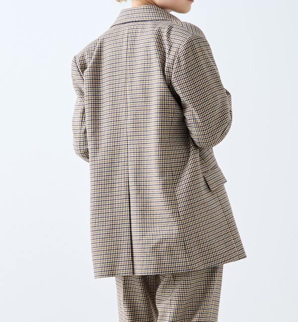 A_「【A_/エース】ウールチェックジャケット」|テーラードジャケット|