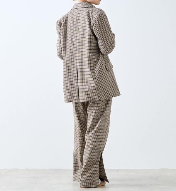 A_「【A_/エース】ウールチェックジャケット」|テーラードジャケット|
