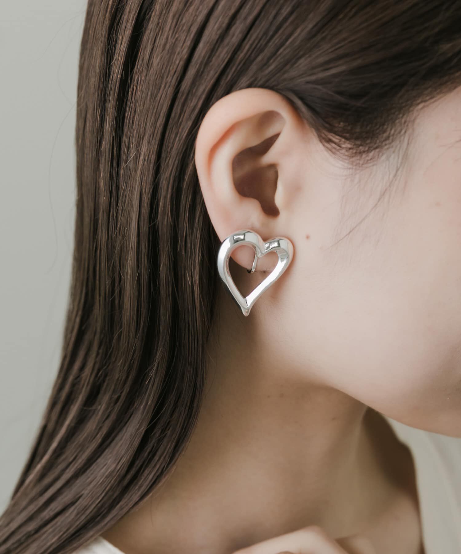 SMELLY「メタルハートイヤリング」|イヤリング|