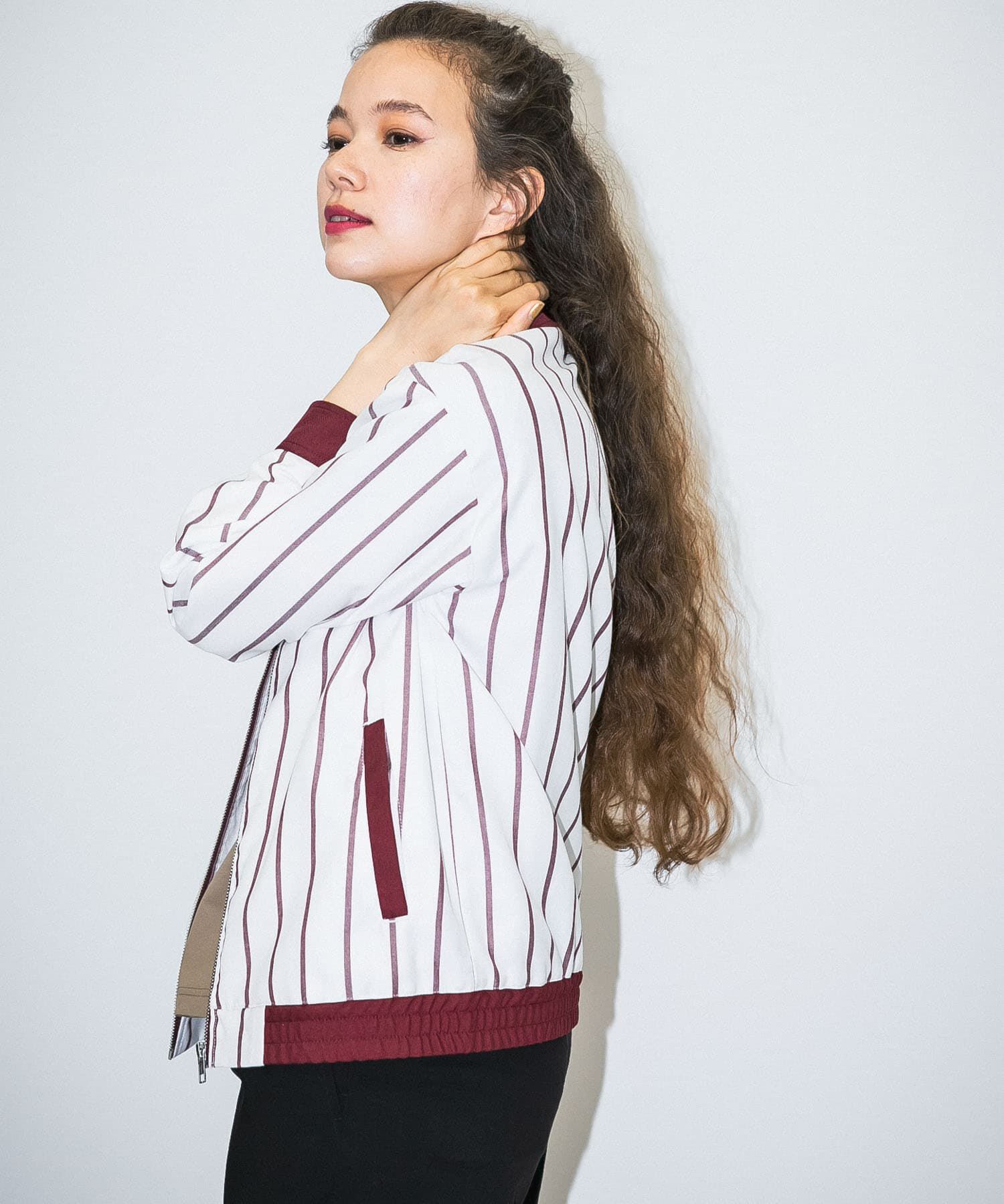 Sonny Label 「OOPS　先染めストライプブルゾン」|ブルゾン・スタジャン|