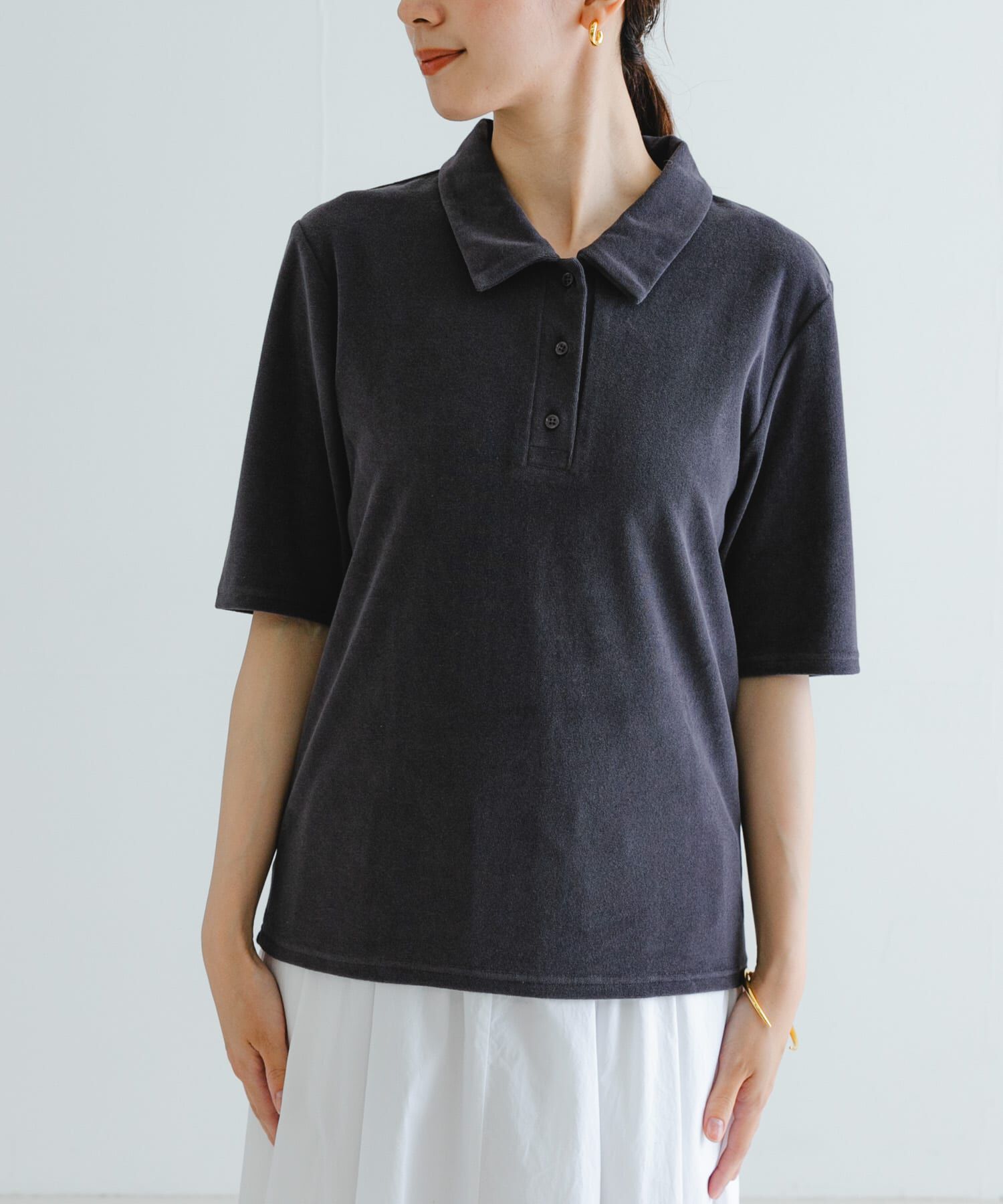 URBAN RESEARCH「パイルポロ衿カットソー」|Tシャツ・カットソー|