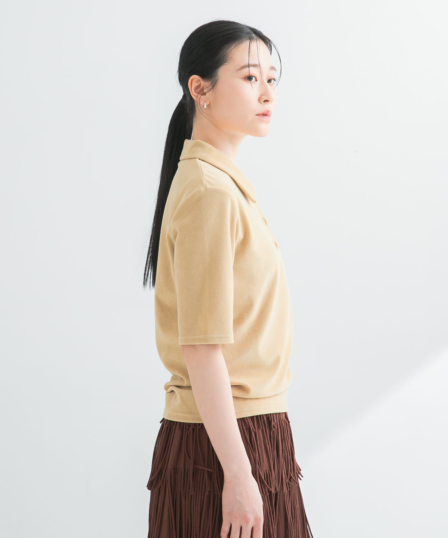 URBAN RESEARCH「パイルポロ衿カットソー」|Tシャツ・カットソー|