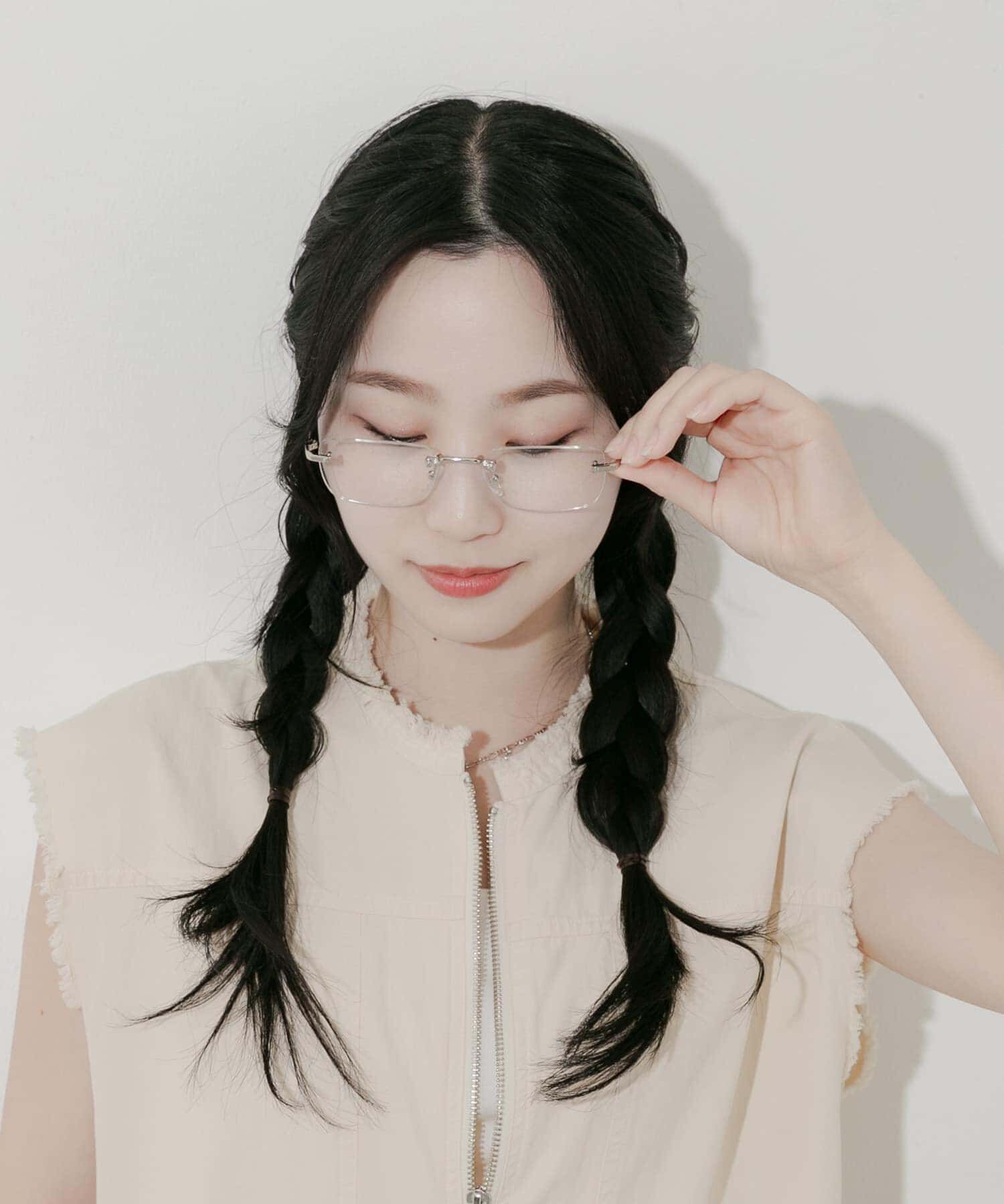 SMELLY「リムレススクエアダテメガネ」|メガネ|