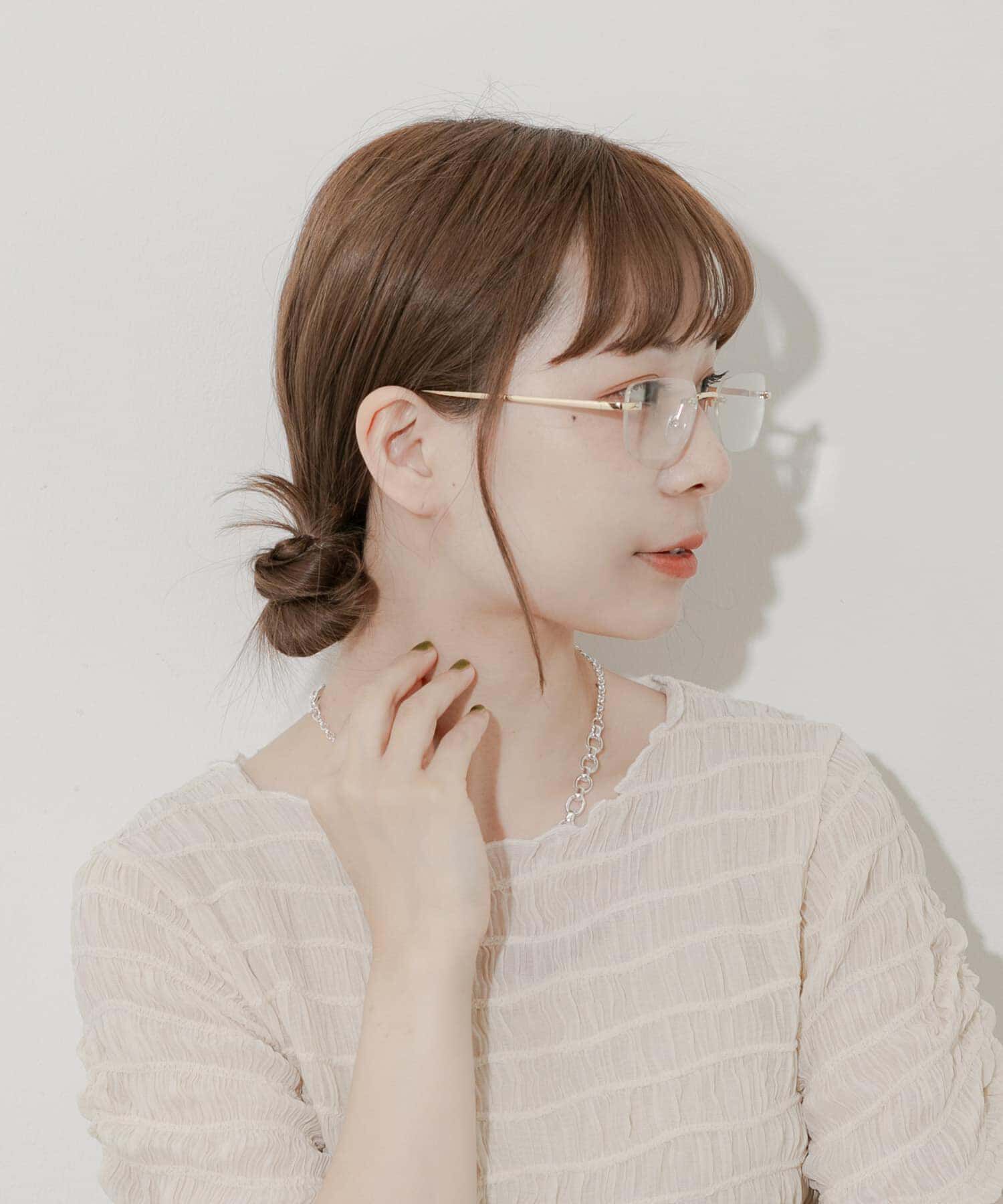 SMELLY「リムレススクエアダテメガネ」|メガネ|