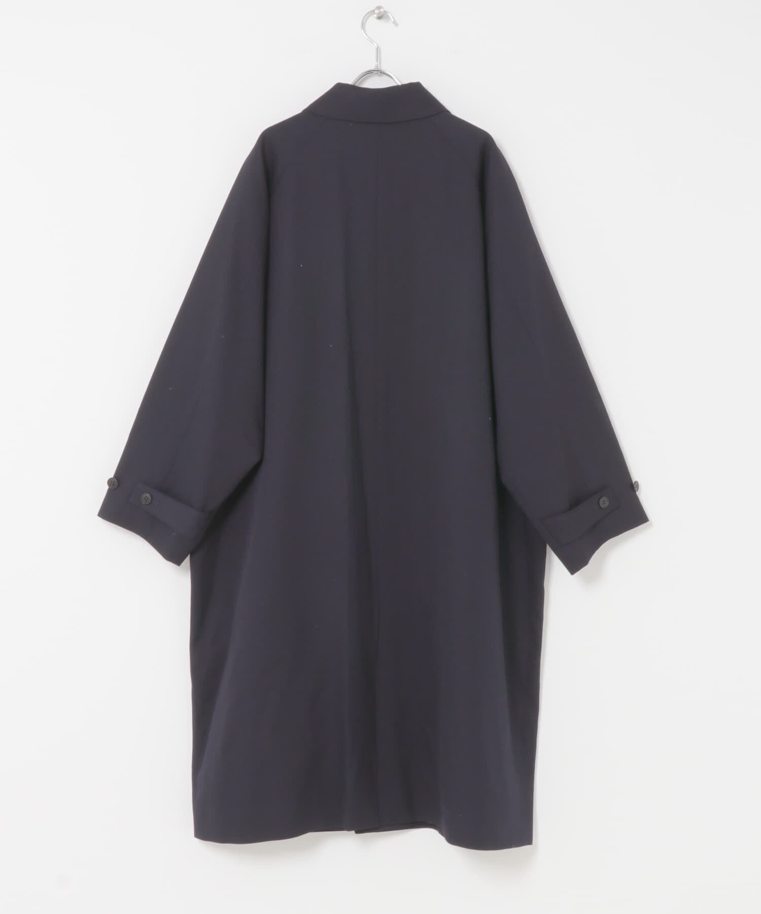 かぐれ「ウーステッドウールコート」|ノーカラーコート|