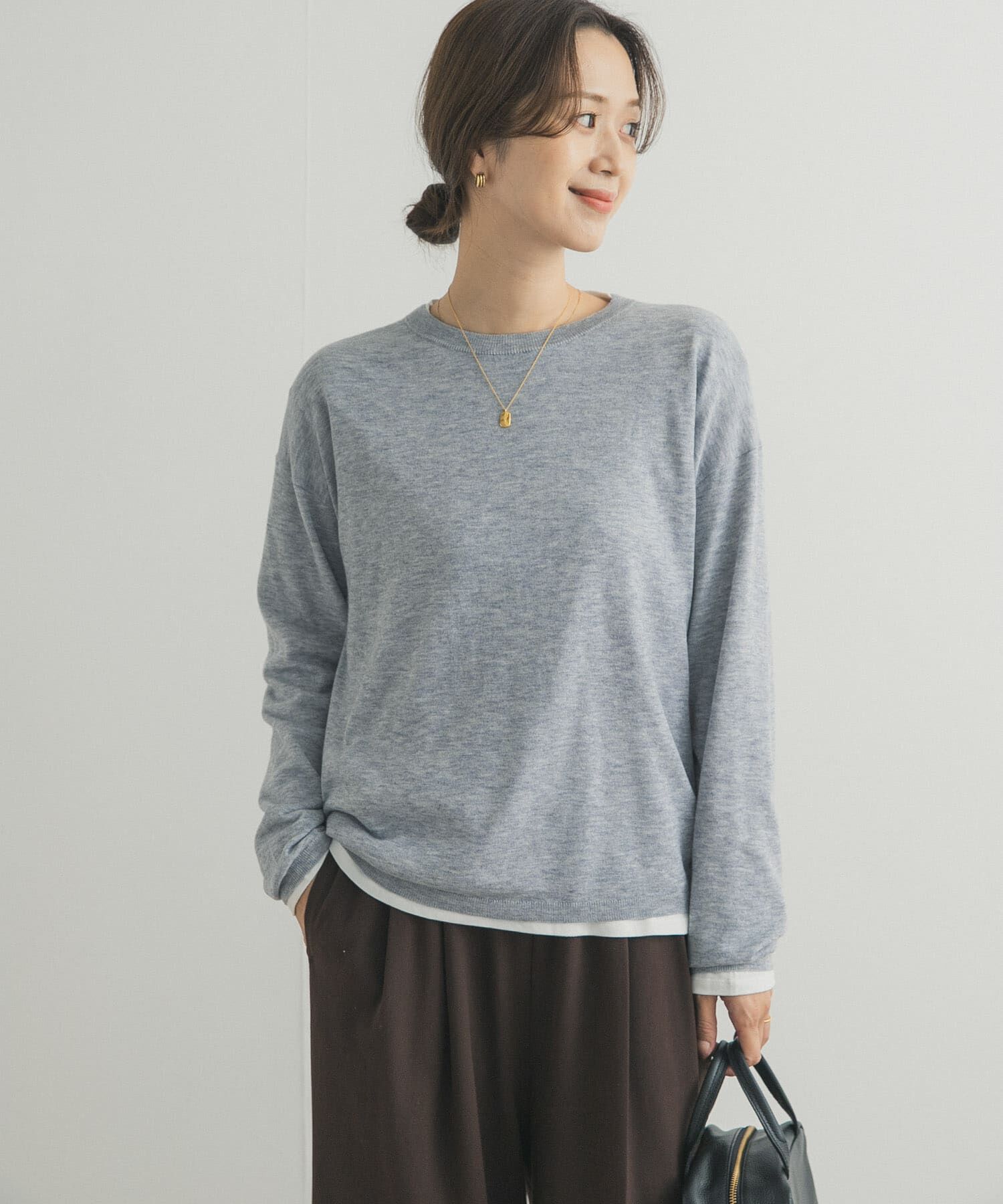 URBAN RESEARCH DOORS「レイヤードSETプルオーバー」|ニット・セーター|