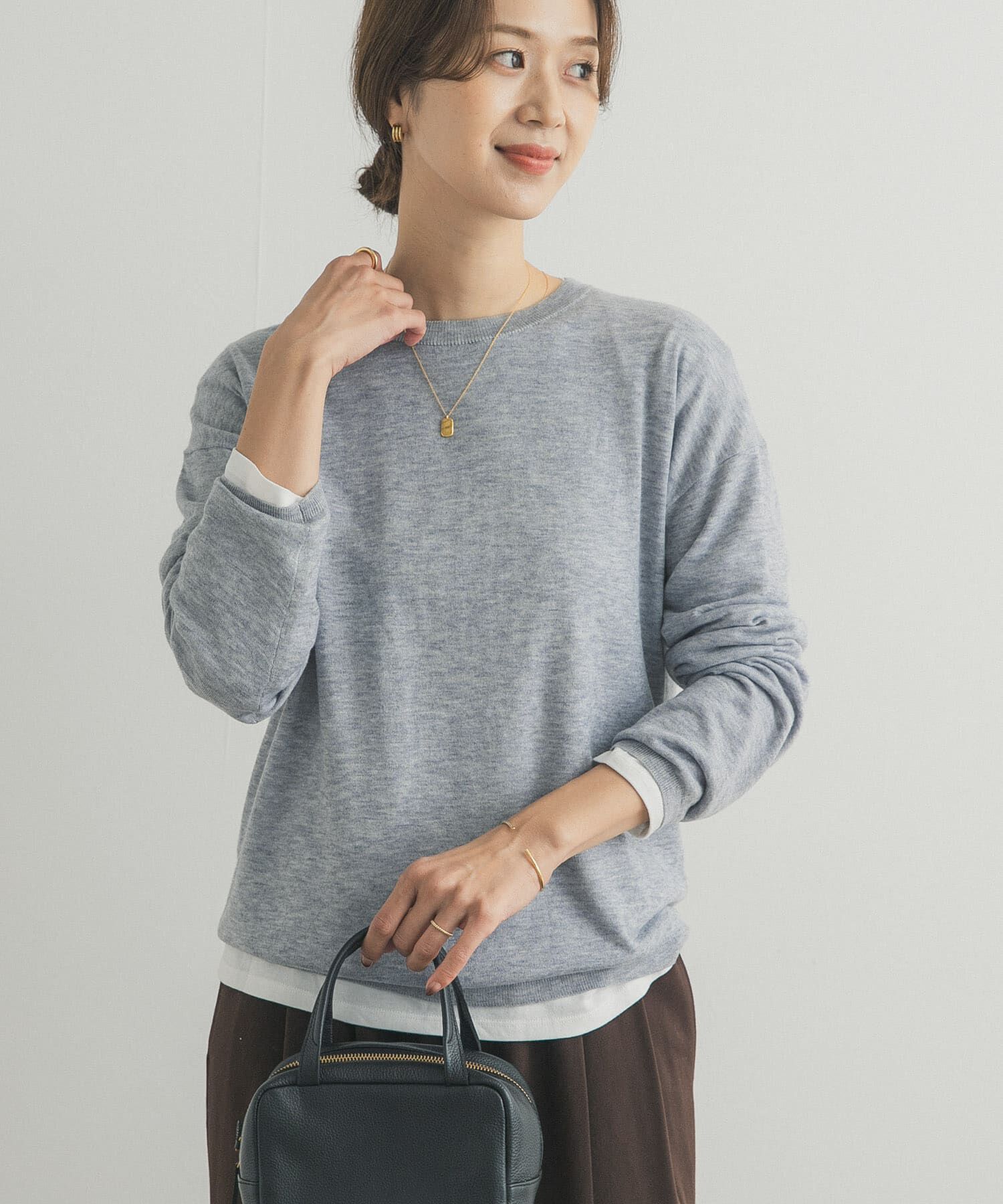 URBAN RESEARCH DOORS「レイヤードSETプルオーバー」|ニット・セーター|