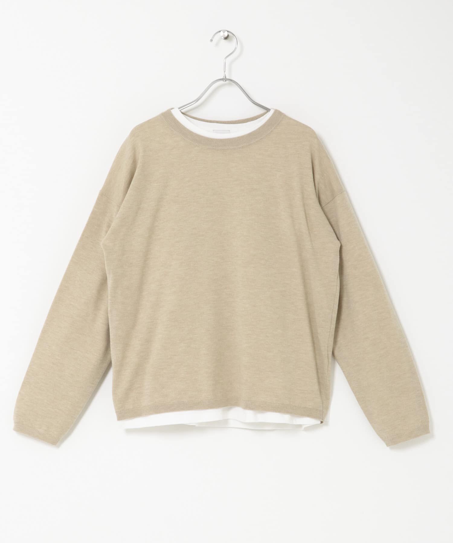 URBAN RESEARCH DOORS「レイヤードSETプルオーバー」|ニット・セーター|