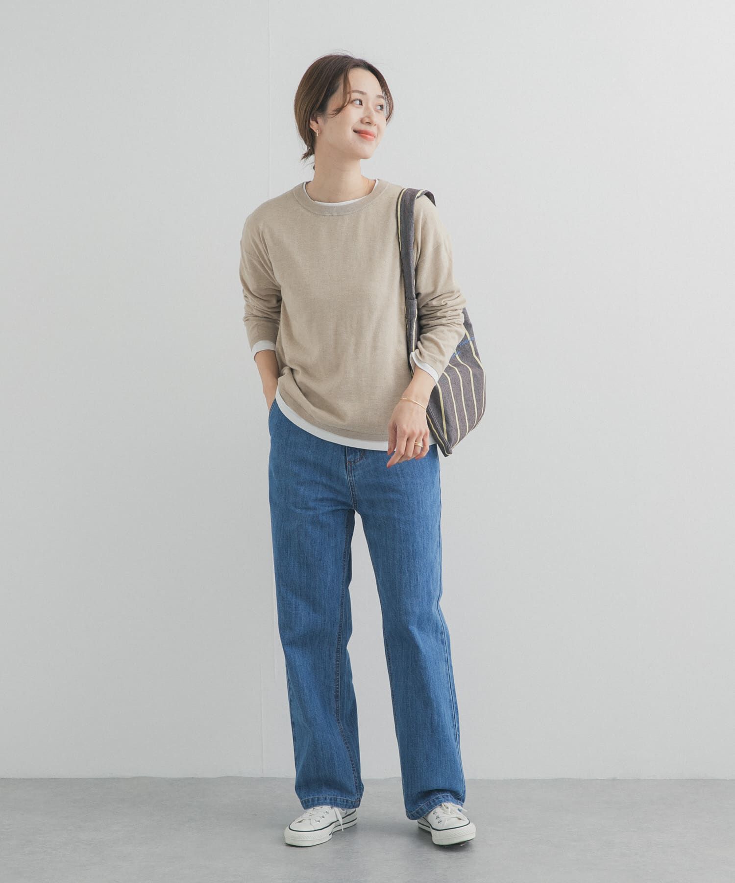 URBAN RESEARCH DOORS「レイヤードSETプルオーバー」|ニット・セーター|