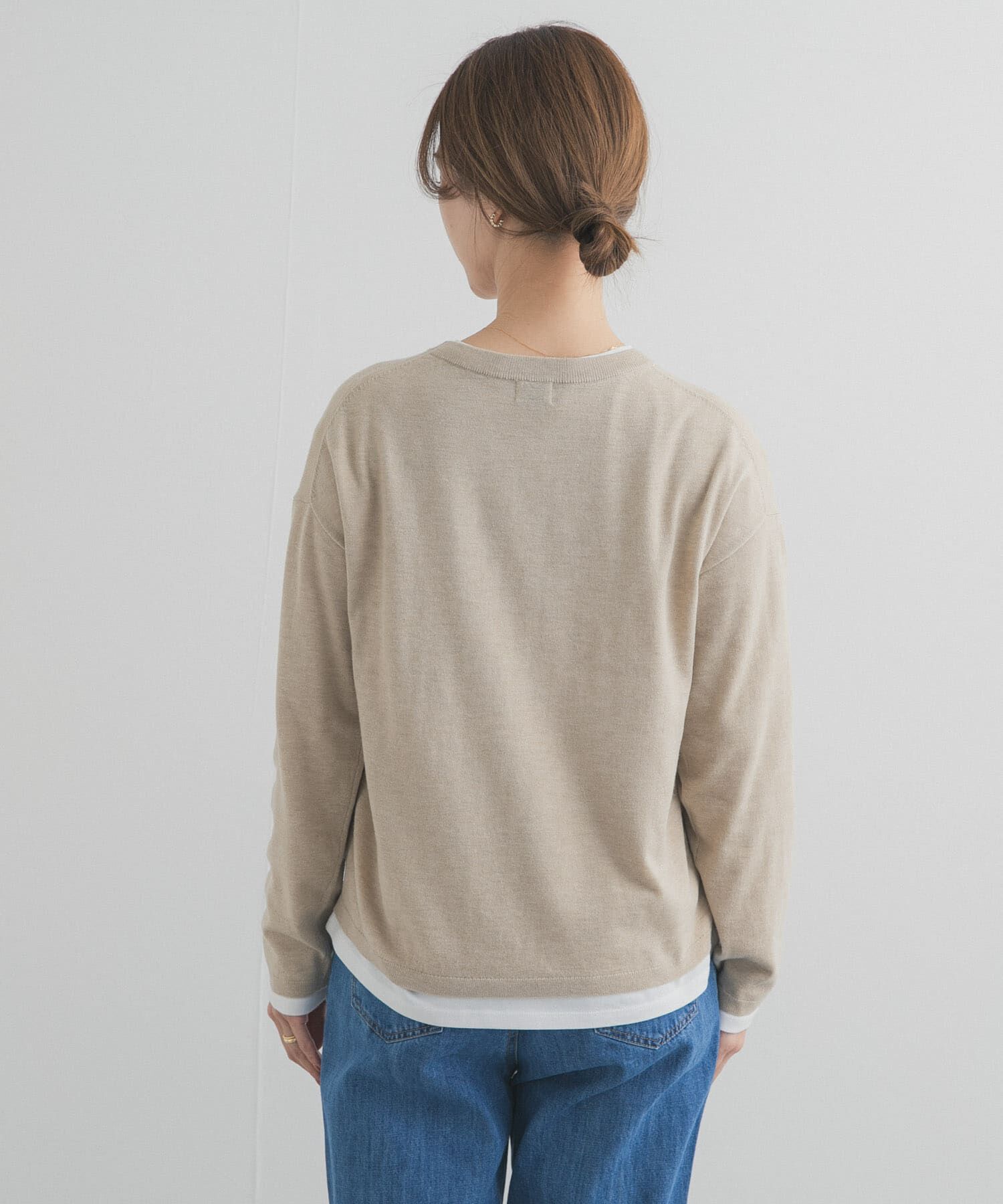 URBAN RESEARCH DOORS「レイヤードSETプルオーバー」|ニット・セーター|