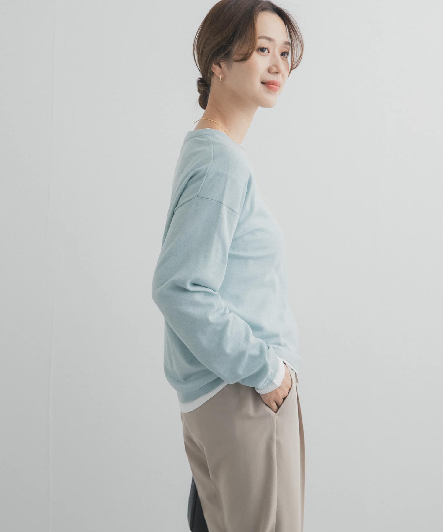 URBAN RESEARCH DOORS「レイヤードSETプルオーバー」|ニット・セーター|