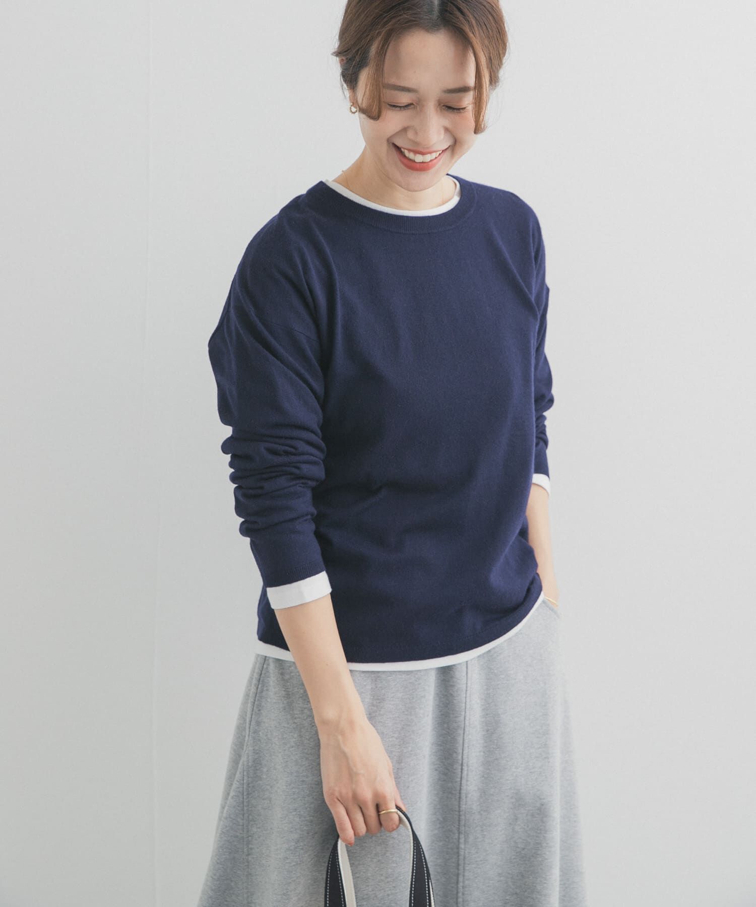 URBAN RESEARCH DOORS「レイヤードSETプルオーバー」|ニット・セーター|