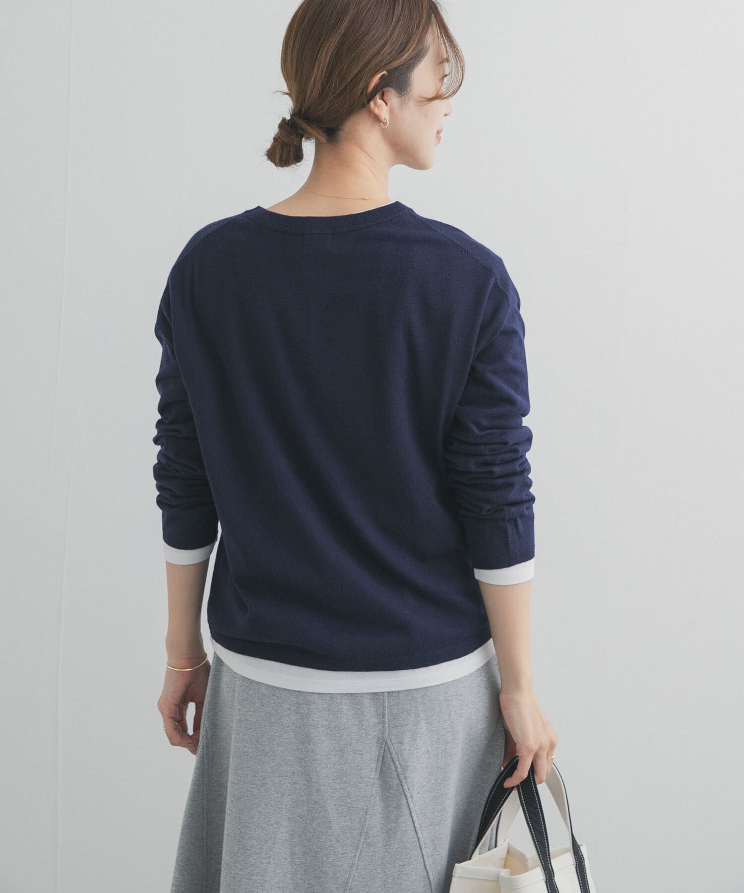 URBAN RESEARCH DOORS「レイヤードSETプルオーバー」|ニット・セーター|