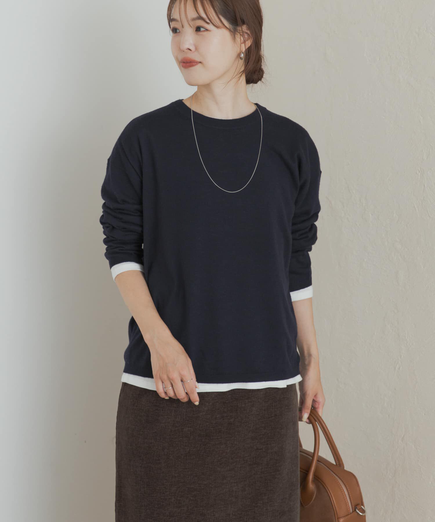 URBAN RESEARCH DOORS「レイヤードSETプルオーバー」|ニット・セーター|