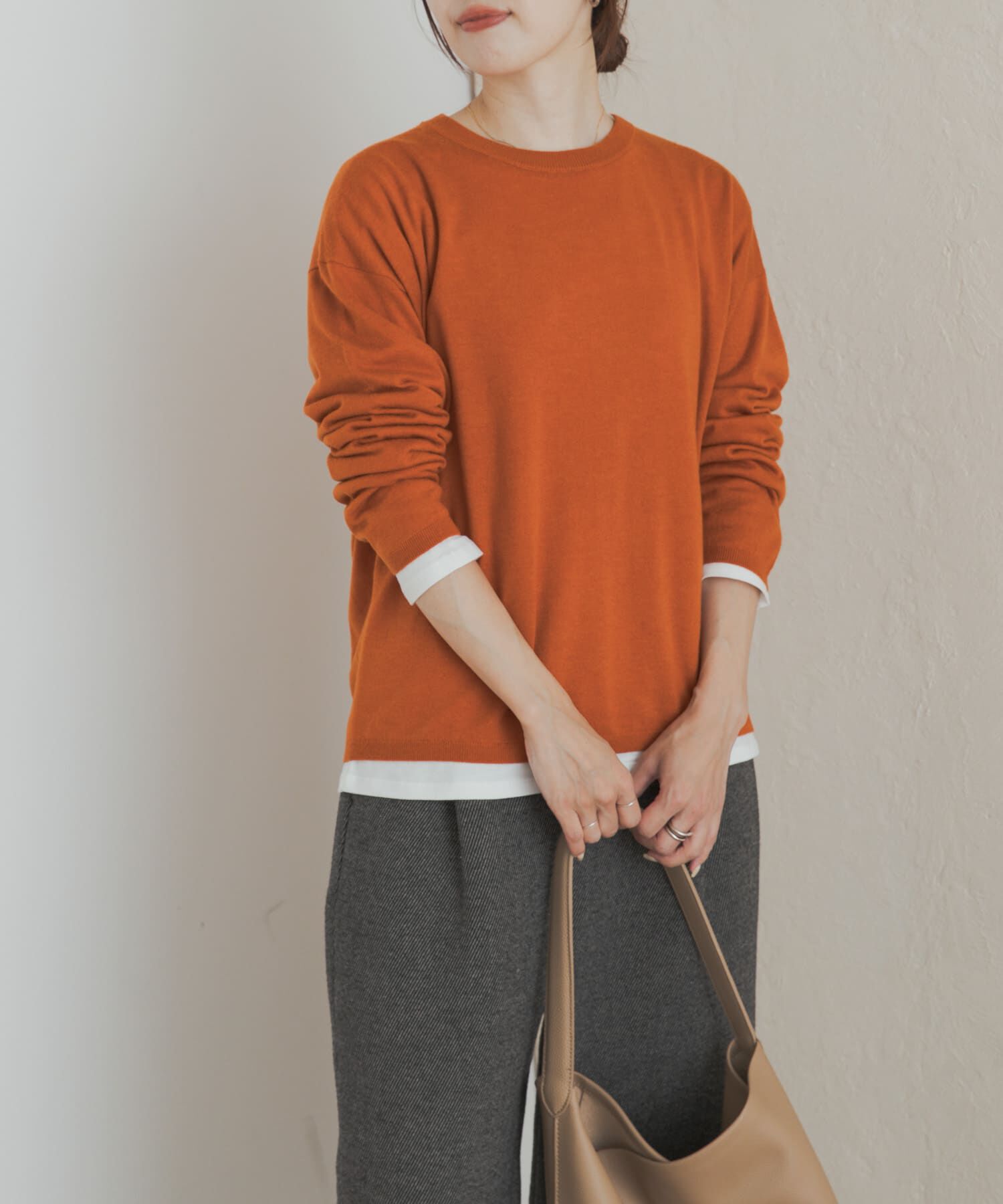 URBAN RESEARCH DOORS「レイヤードSETプルオーバー」|ニット・セーター|