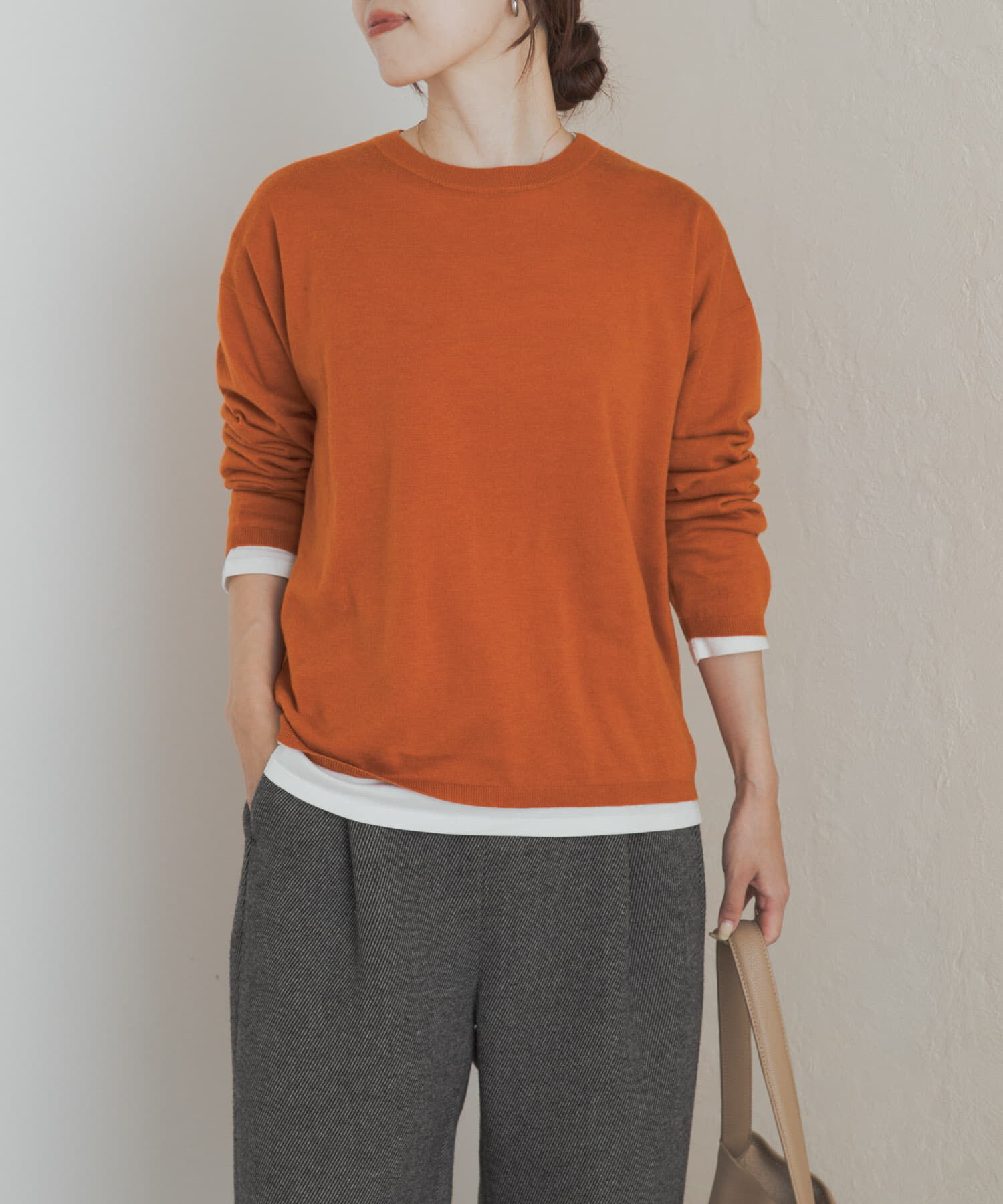 URBAN RESEARCH DOORS「レイヤードSETプルオーバー」|ニット・セーター|