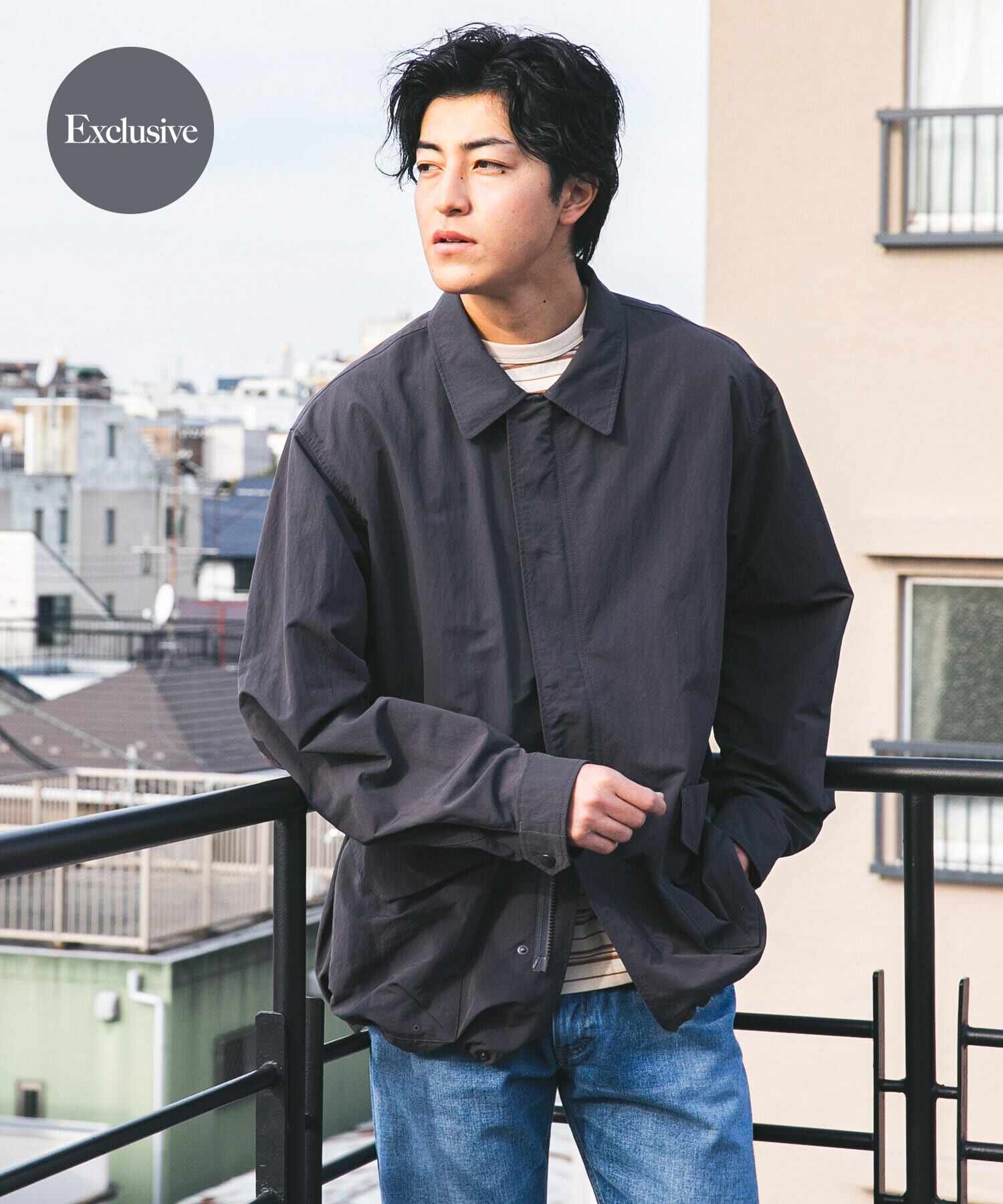 URBAN RESEARCH DOORS「『別注』Snow Peak Apparel&times;DOORS　NYLON WASHER JACKET」|その他|チャコールグレー