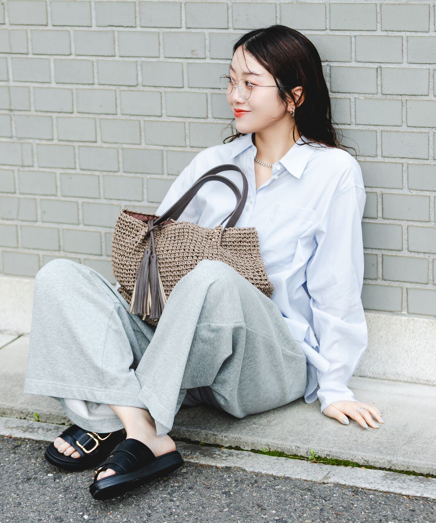 RODE SKO「タッセル付ペーパーバッグ」|トートバッグ|