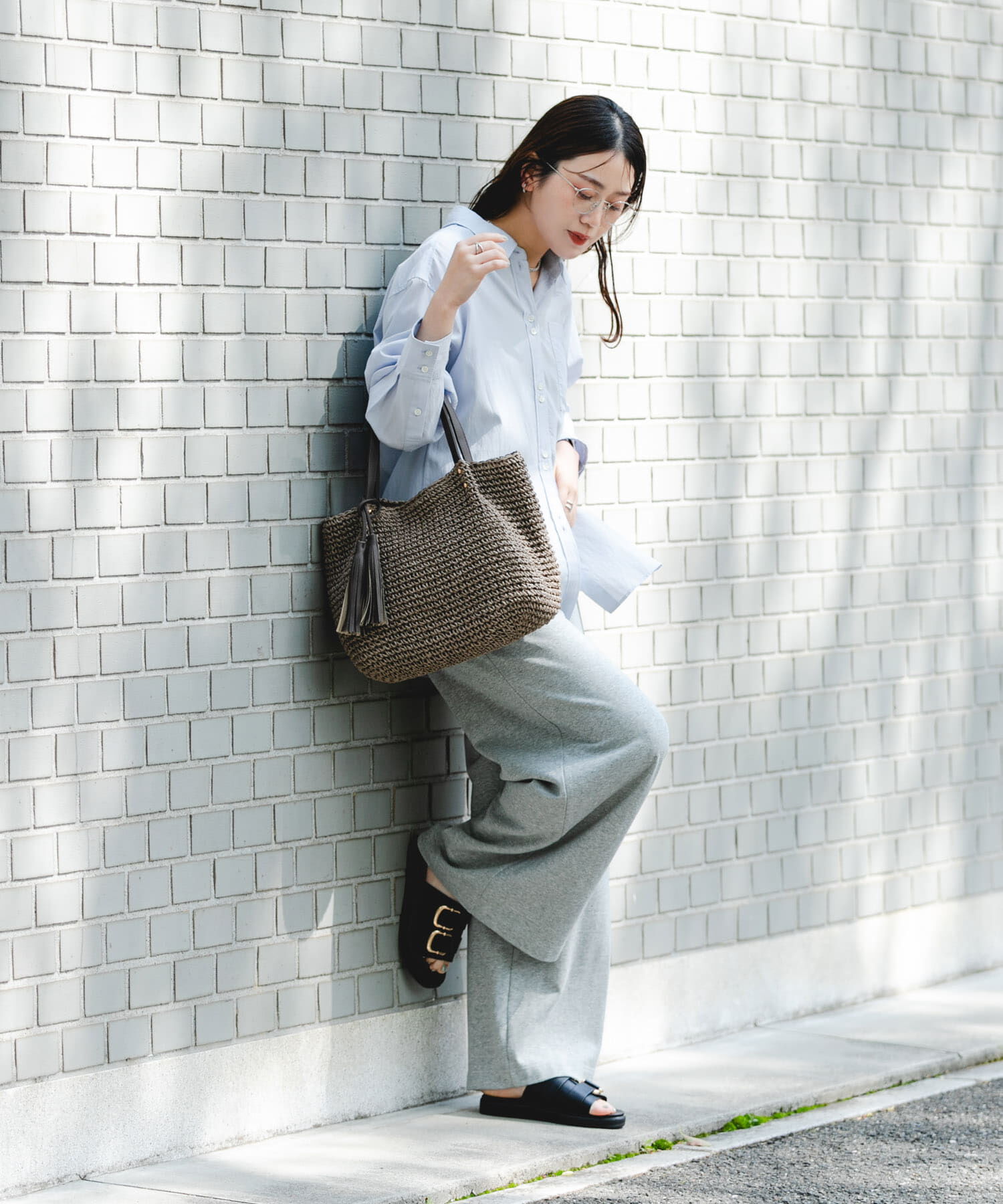 RODE SKO「タッセル付ペーパーバッグ」|トートバッグ|