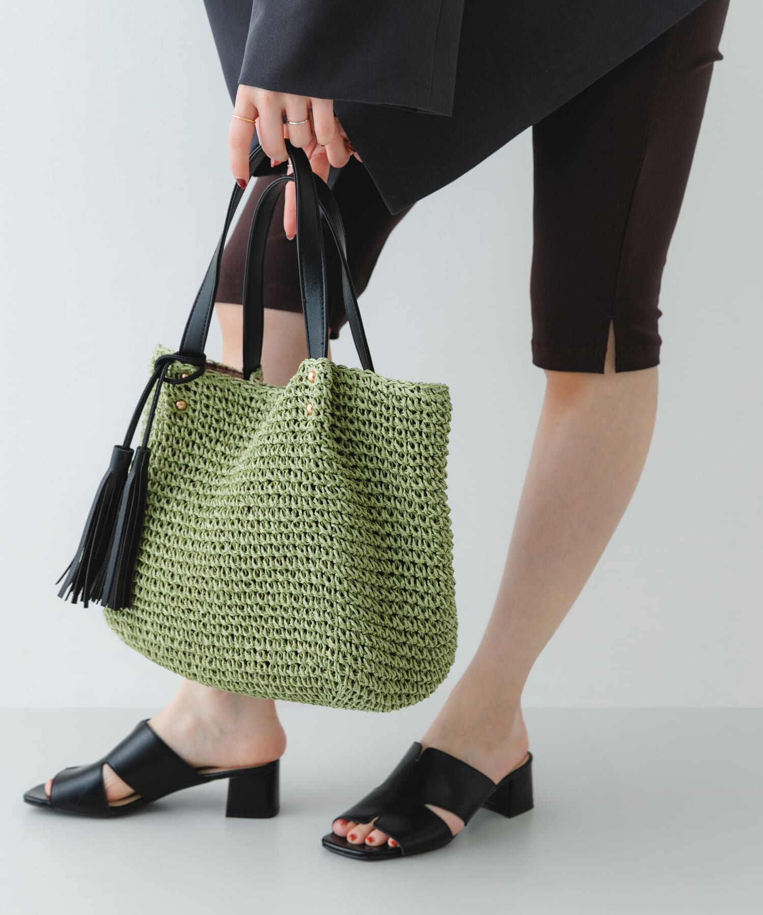 RODE SKO「タッセル付ペーパーバッグ」|トートバッグ|