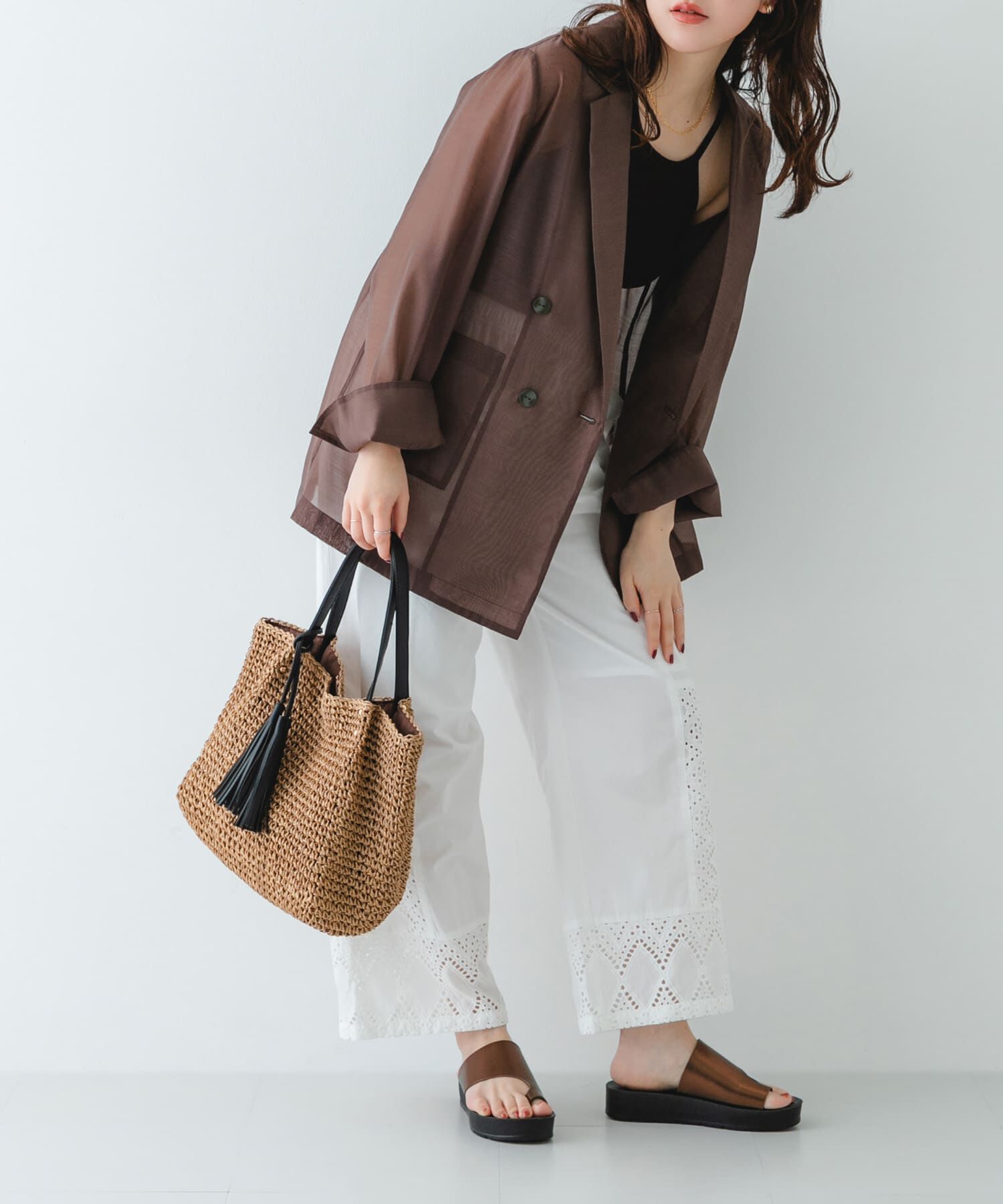 RODE SKO「タッセル付ペーパーバッグ」|トートバッグ|