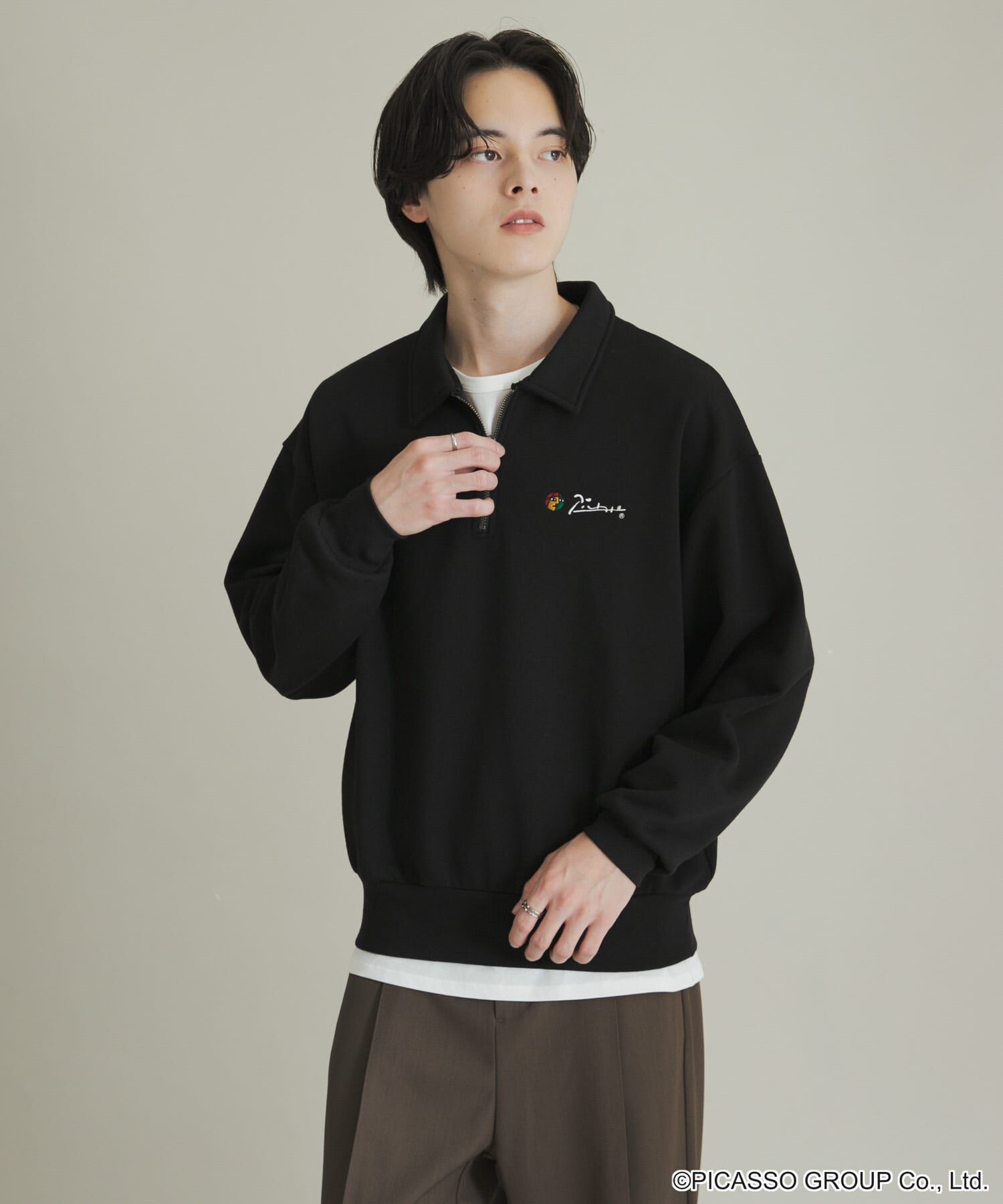 SENSE OF PLACE by URBAN RESEARCH「PICASSO ハーフジップスウェット」|スウェット・ジャージ|