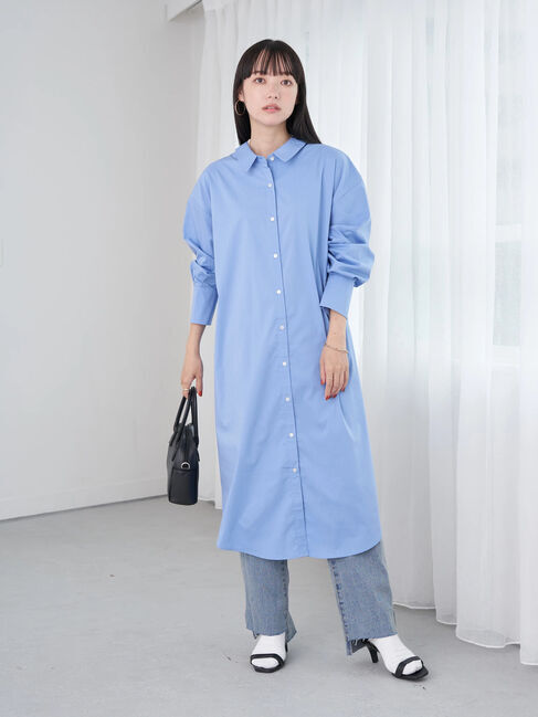 earth music&ecology「シャツワンピース」|ワンピース|