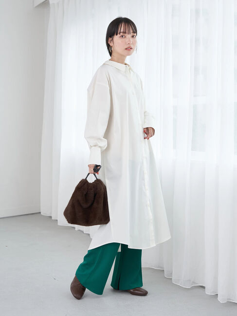 earth music&ecology「シャツワンピース」|ワンピース|