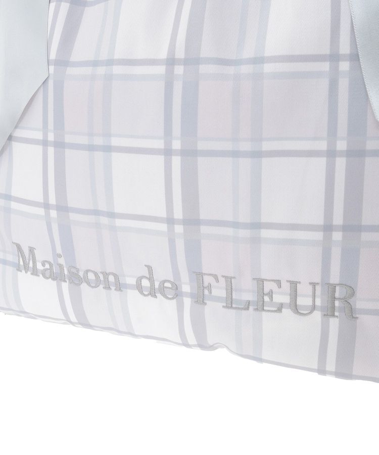 Maison de FLEUR「チェックダブルリボントートバッグ」|トートバッグ|