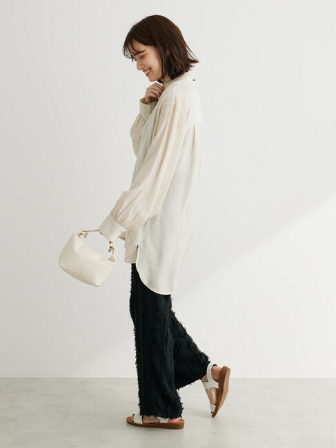  「・SUGAR SPOON フリンジジャカードパンツ」|その他|