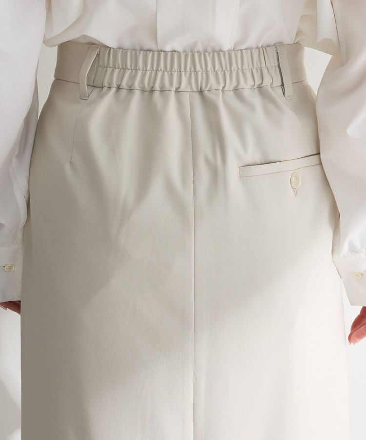 Green Parks「イージーケアタック入りスカート」|タイト|