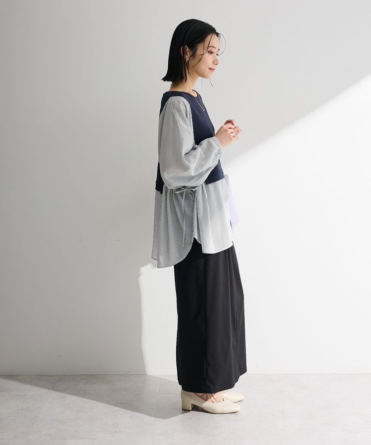 Green Parks「イージーケアタック入りスカート」|タイト|