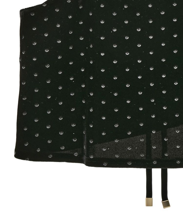 YECCA VECCA「グリッタードットベロアオーバーキャミ」|キャミソール|